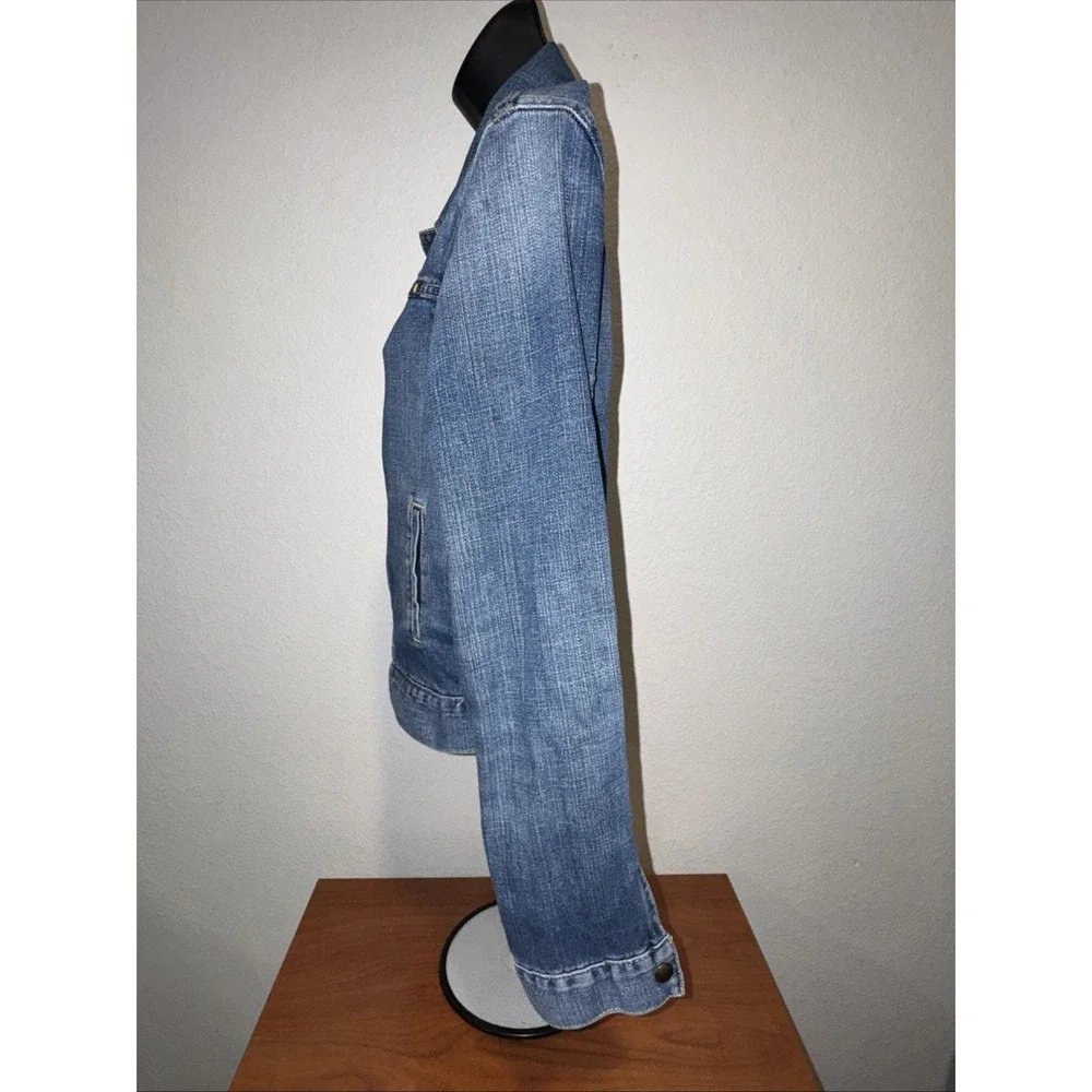 Lucky Brand Denim Trucker Jean Jacket Womens Size Small‎ Cute Chore Coat Western
